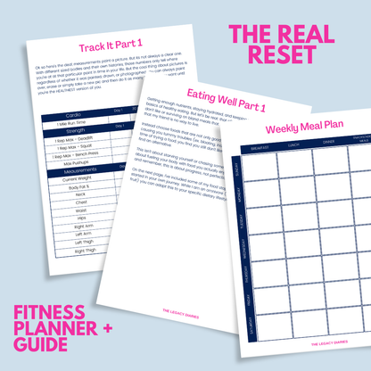 Printables | The Real Reset Guided Fitness Planner