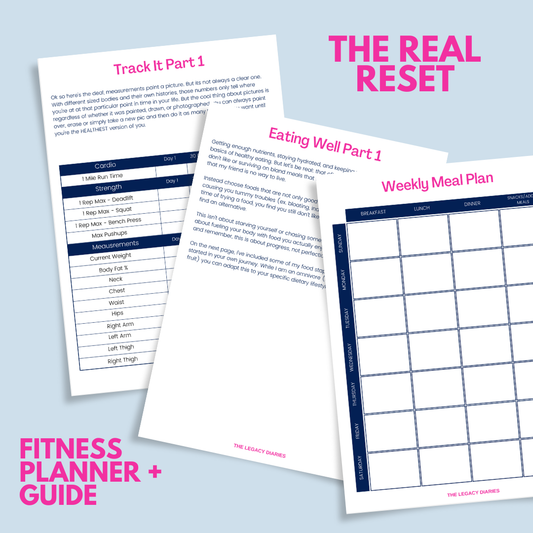 Printables | The Real Reset Guided Fitness Planner