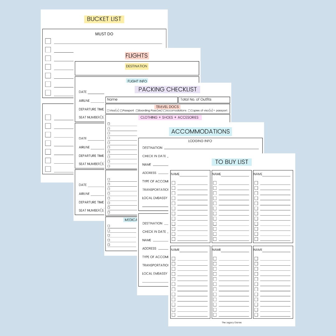 Printables | Travel Prep Checklist
