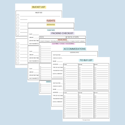 Printables | Travel Prep Checklist