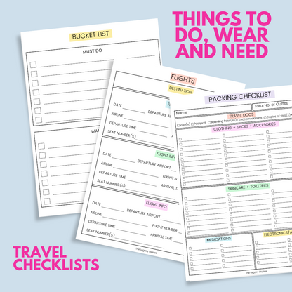 Printables | Travel Prep Checklist